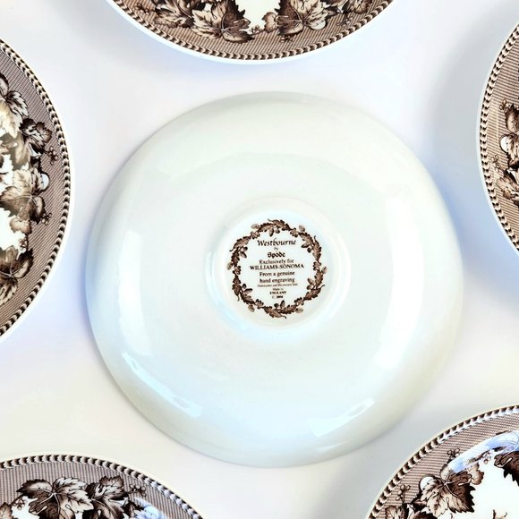 Vintage - Set of 6 - Flat Cup & Saucer Set - Westbourne by SPODE - Picture 7 of 14